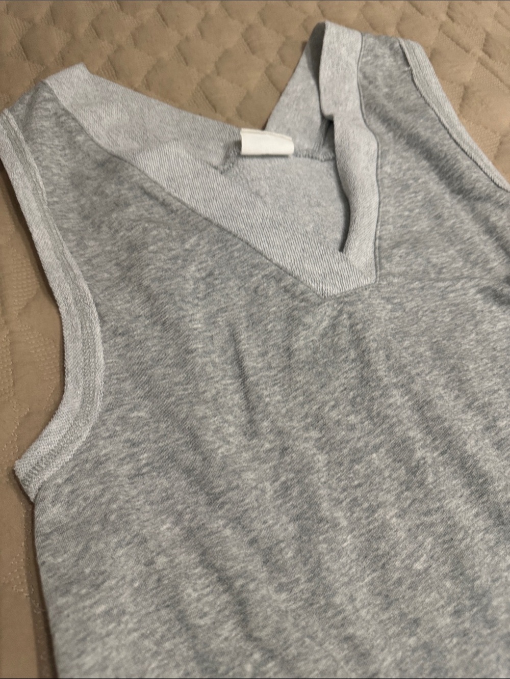 Newin Light Grey Sleeveless Lounge Romper Baggy and Barrel with Side Pockets - Picture 6 of 7